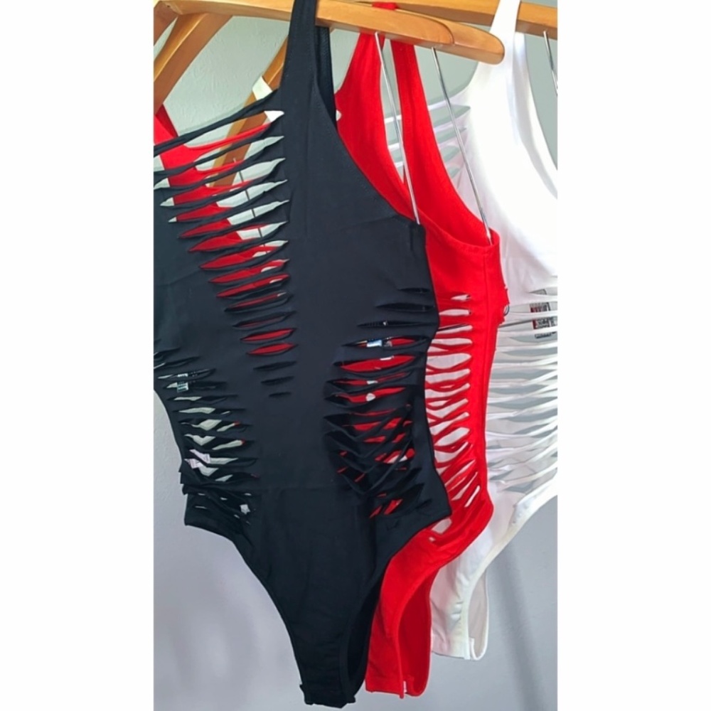 Sexy White CutOut Bodysuit